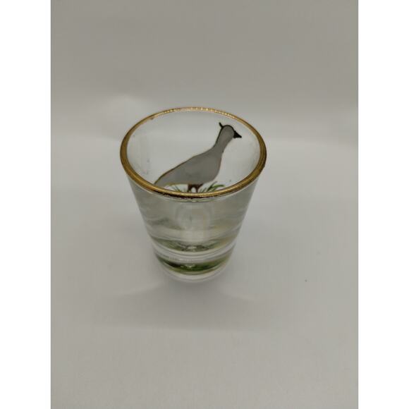 3-D Glass Shotglass - Pheasant Bird Shot Glass - Picture 5 of 7